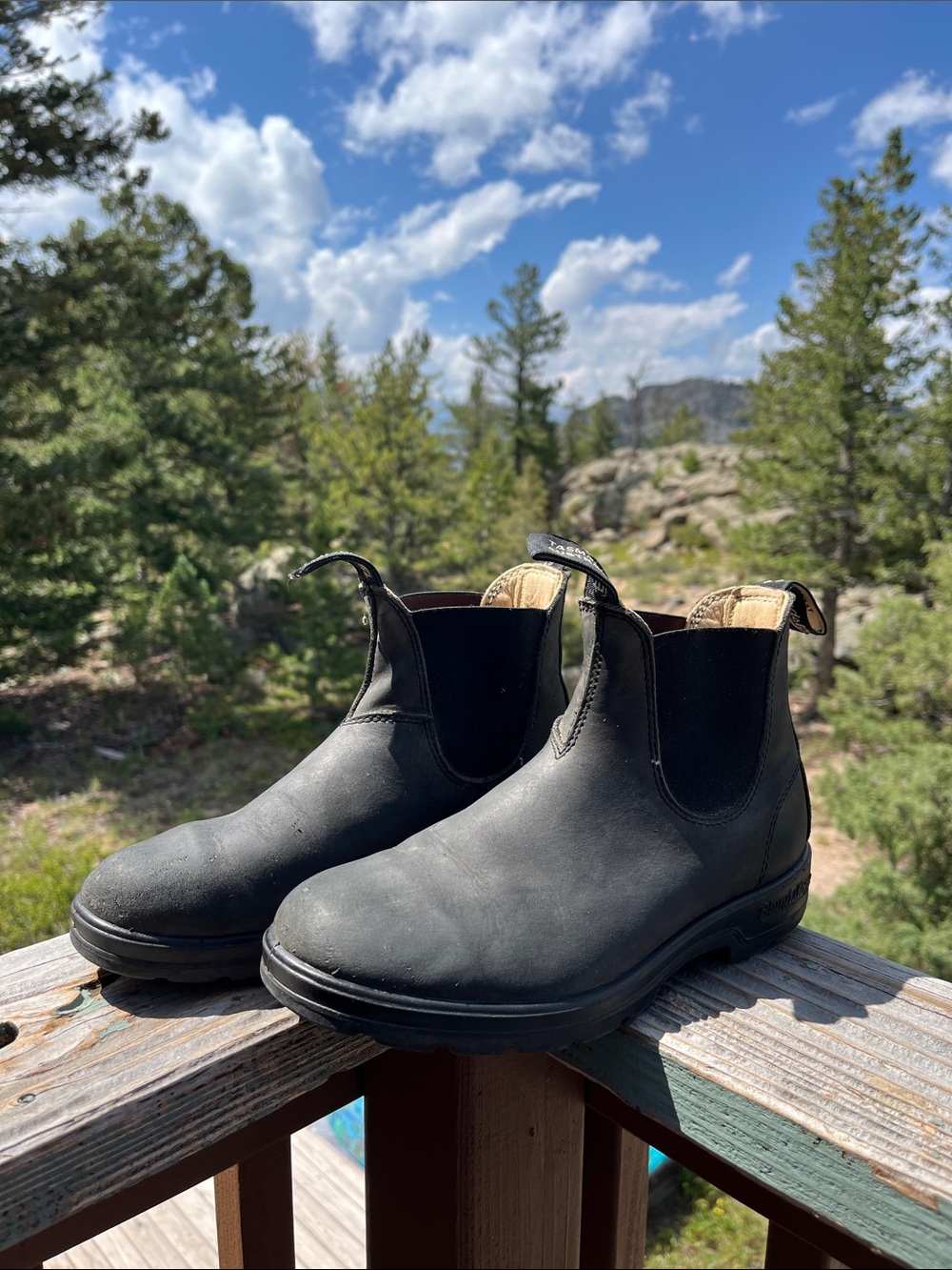 Blundstone Women's Classics #587 Chelsea Boots in Rustic Black AU 5.5 = US W 8.5